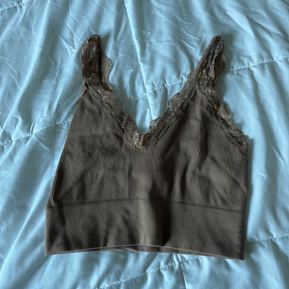 Brown tank top